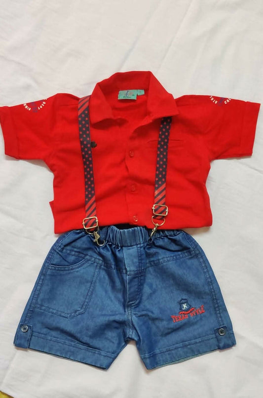 KIDDY FASHION Dungaree Set for Baby - PyaraBaby
