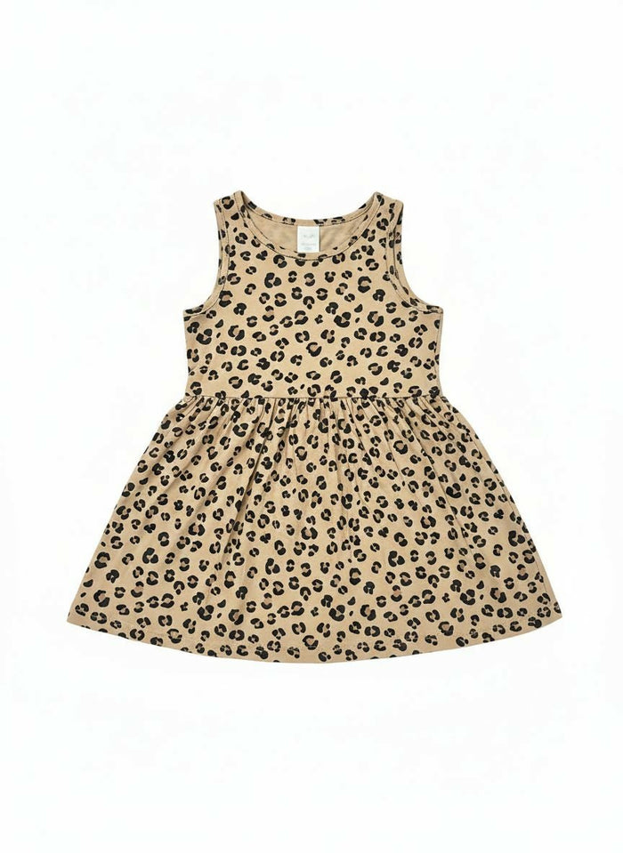 Leopard Print Frock For Girls