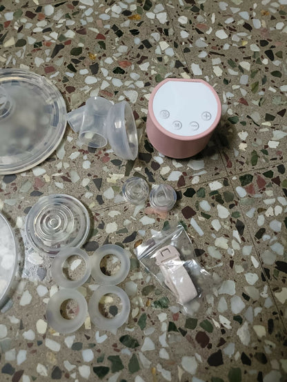 Lifelong Cuppy wearable breast pump with hands-free design, adjustable suction levels, lightweight collection cups, and rechargeable operation for comfortable and discreet milk expression.