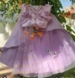 Lilac Designer Lehenga Set - PyaraBaby