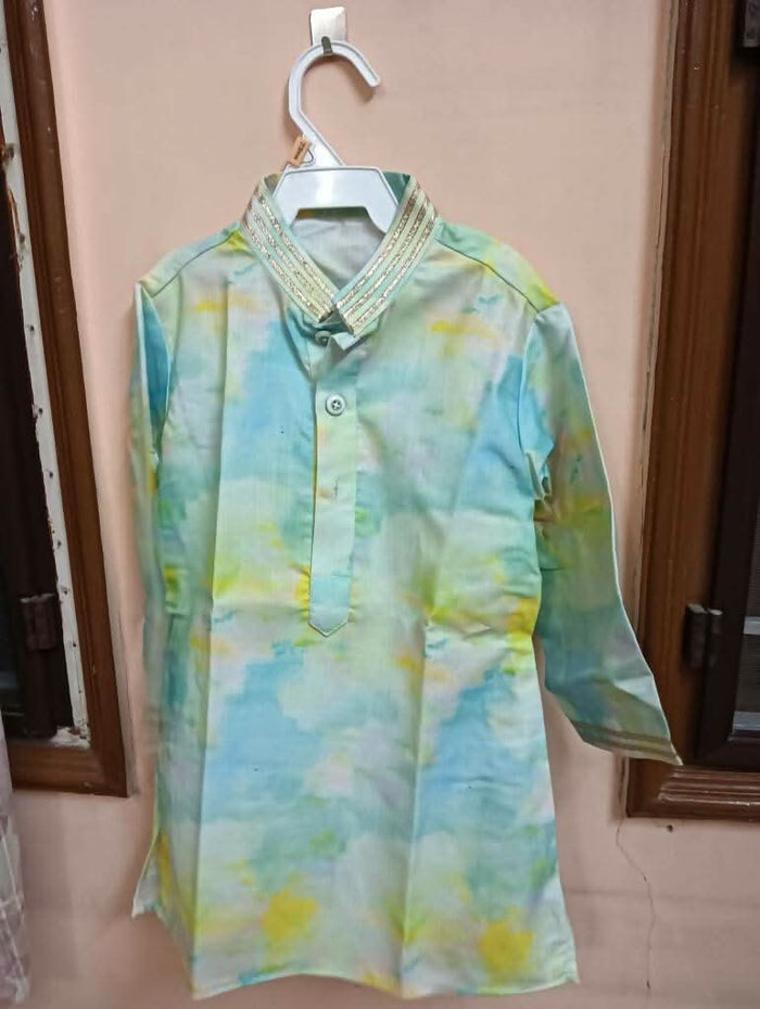 LITTLE HATCHLINGS Shaded Print Kurta - PyaraBaby