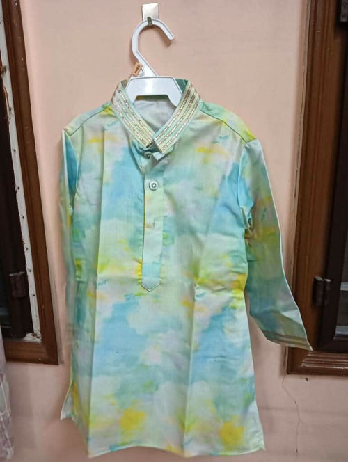 LITTLE HATCHLINGS Shaded Print Kurta - PyaraBaby