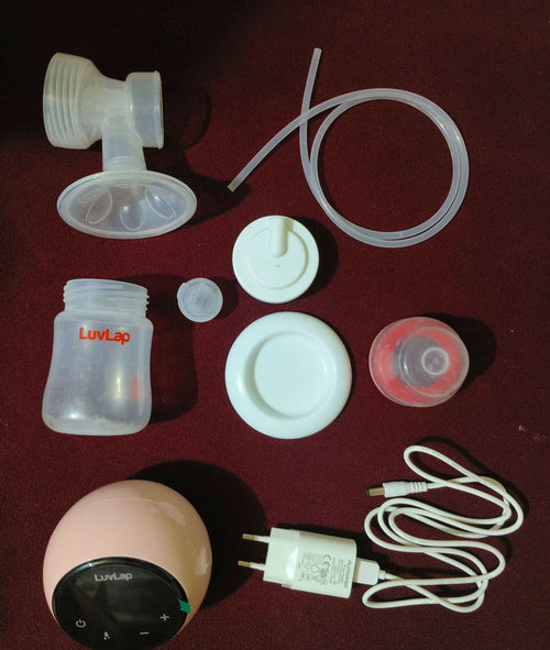 The LUVLAP Adore Electric Breast Pump is a perfect companion for new mothers, offering a hassle-free and comfortable breastfeeding experience.