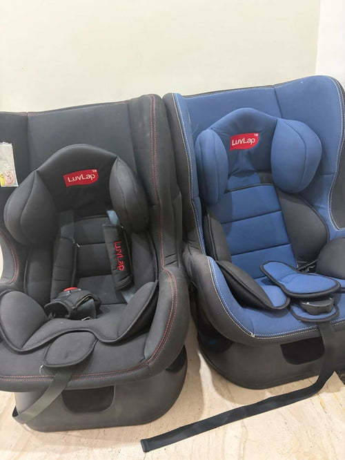 LUVLAP convertible car seat with rear and forward-facing modes, adjustable headrest, secure safety harness, side-impact protection, and cushioned comfort for growing children.