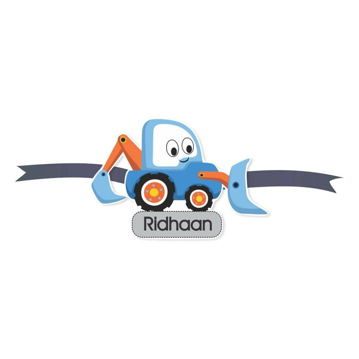 Magnetic Rakhi - Construction Blue