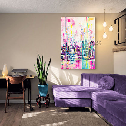 Manhattan Abstract Canvas Wall Art