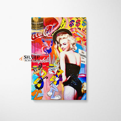 Marilyn Monroe Dancing For Life Canvas Wall Art