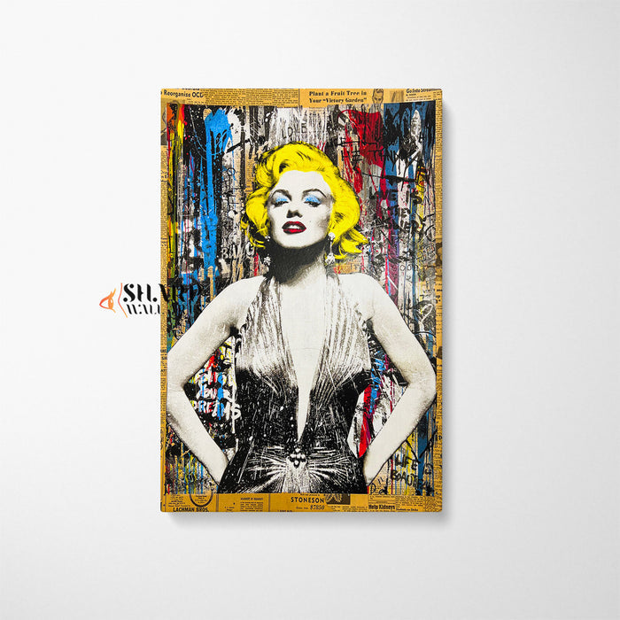 Marilyn Monroe Graffiti Canvas Wall Art