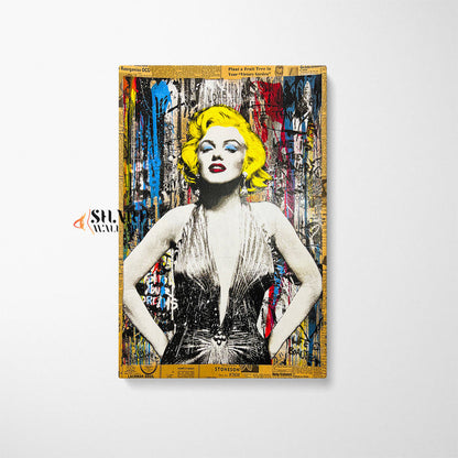 Marilyn Monroe Graffiti Canvas Wall Art