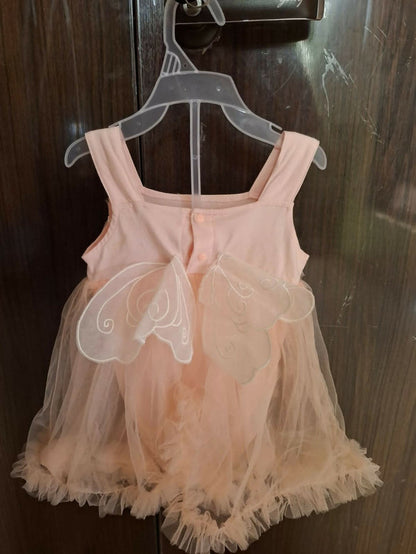 Buy Mark & Mia Cotton Party Wear Onesie – Floral Embroidered Baby Girl Outfit with Butterfly Wings