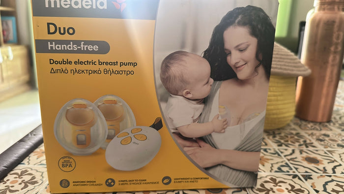 Mdela Duo Electric Wearable Breast Pump, White