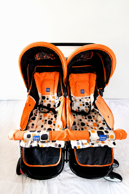 MEE MEE Twin Baby Stroller Double Pram Side by Side Reclining B124
