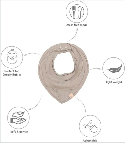 MI ARCUS  Feeding, Drool Bibs for Baby Boys, Girls, Newborns(pack of 5)
