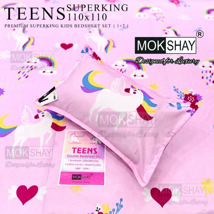 Unicorn Print-Pink
