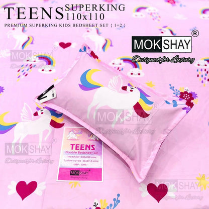 Unicorn Print-Pink