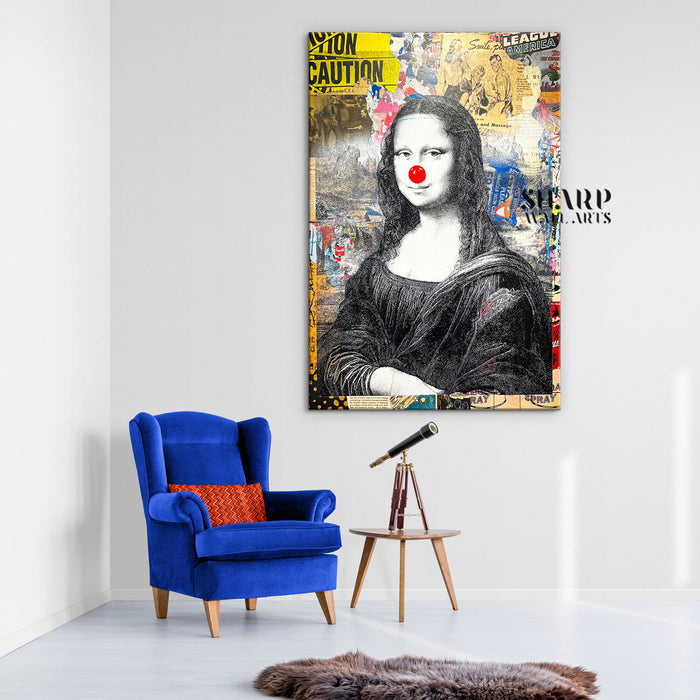 Mona Lisa Pop Canvas Wall Art
