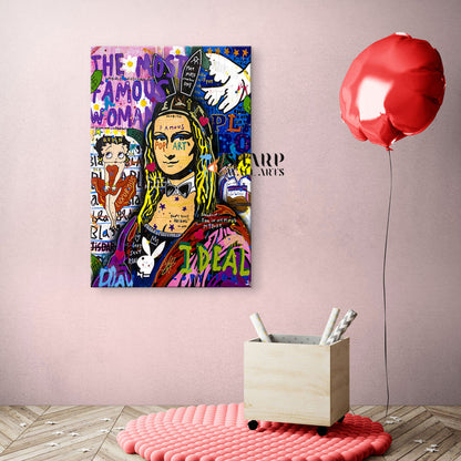 Mona Lisa The Most Famous Woman Canvas Wall Art