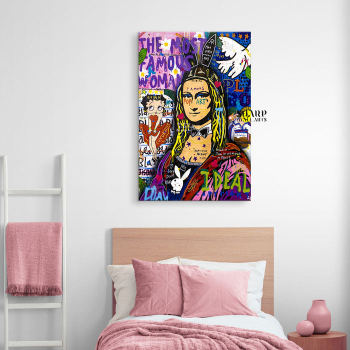 Mona Lisa The Most Famous Woman Canvas Wall Art