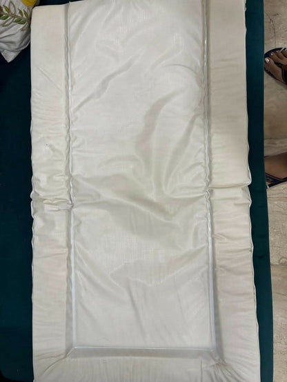 MOTHERCARE padded waterproof changing mat with grey stars – soft, comfy, and easy to clean.