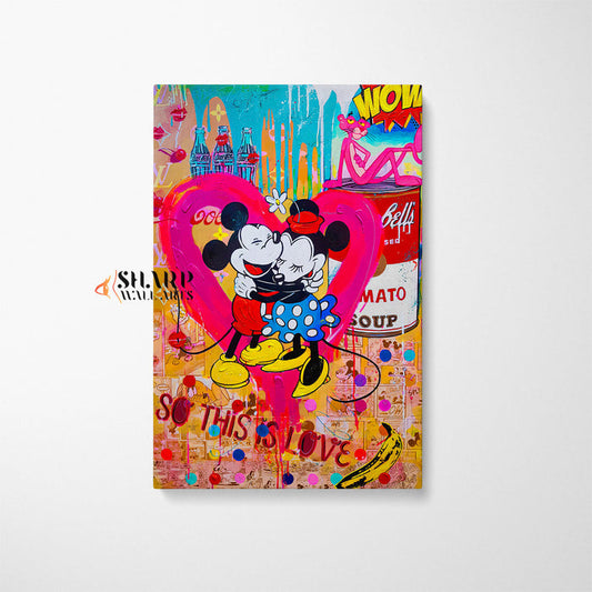 Mouse Love Canvas Wall Art