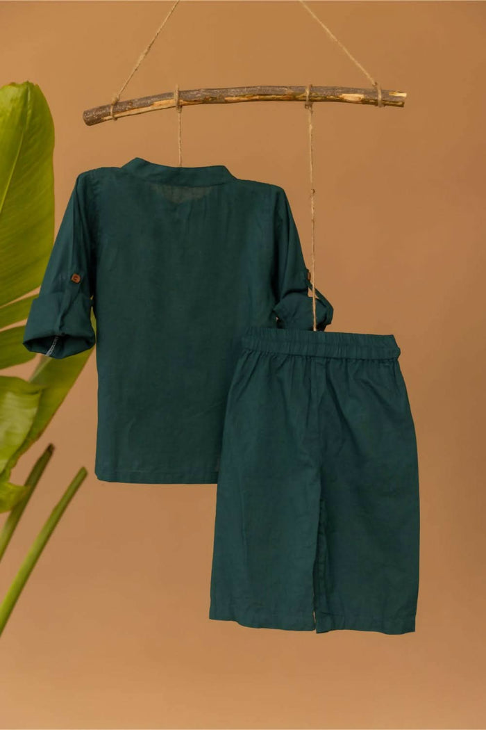 Mr. Evergreen Set - Boy's ethnic wear kurta pajama set - PyaraBaby