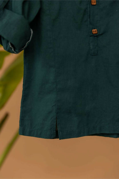 Mr. Evergreen Set - Boy's ethnic wear kurta pajama set - PyaraBaby