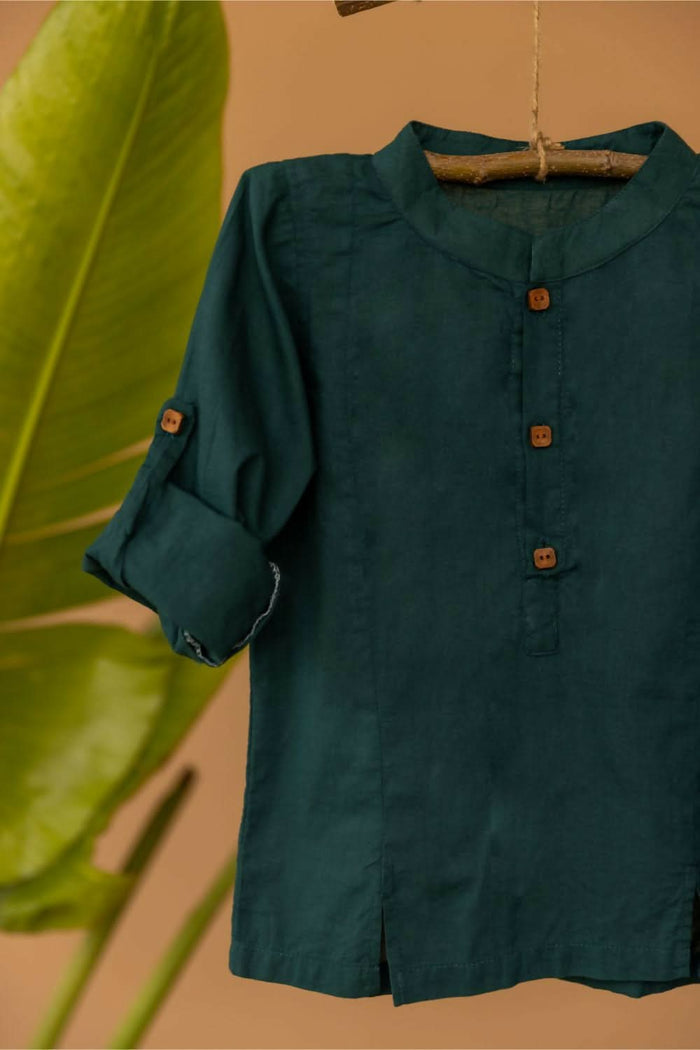 Mr. Evergreen Set - Boy's ethnic wear kurta pajama set - PyaraBaby