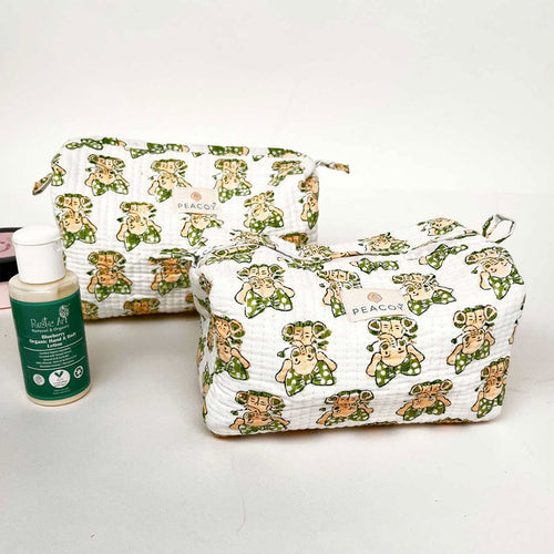 Multi Utility Travel kits Elephant Print (Set of two) - PyaraBaby