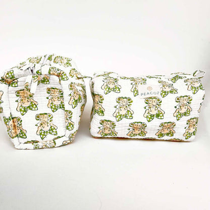 Multi Utility Travel kits Elephant Print (Set of two) - PyaraBaby