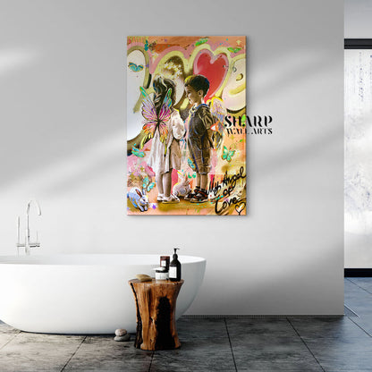 My Angel of Love Canvas Wall Art