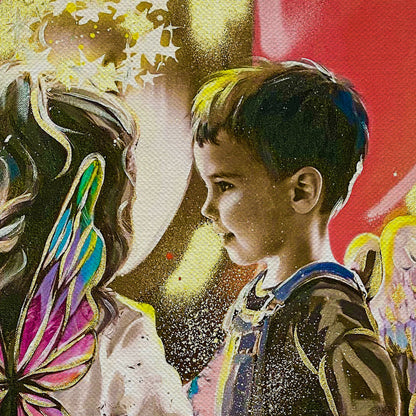 My Angel of Love Canvas Wall Art
