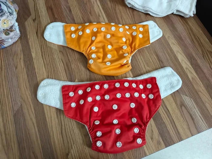 MYLO Leak-Proof Baby Cloth Diaper Combo (2 Diapers + 6 Inserts)