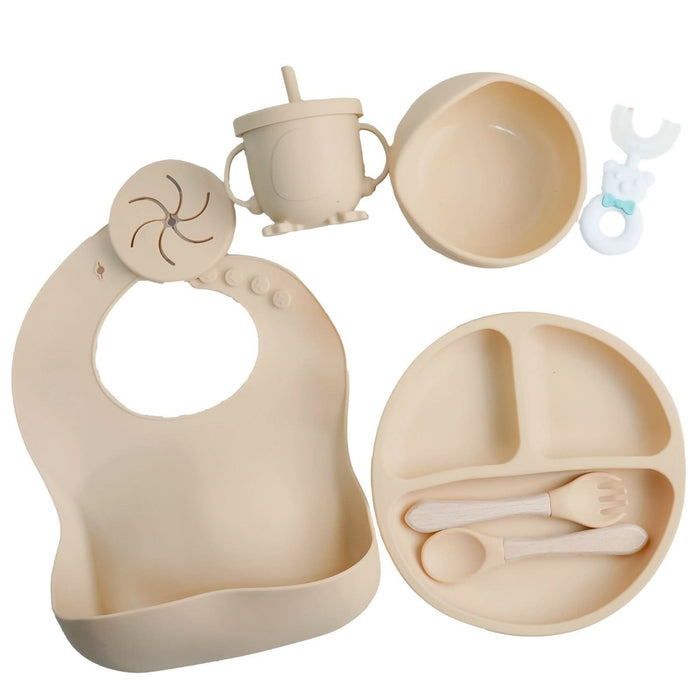 NAUTILUS 9-Piece Silicone Baby Feeding Set – Safe, Durable & Complete Mealtime Solution for Babies & Toddlers