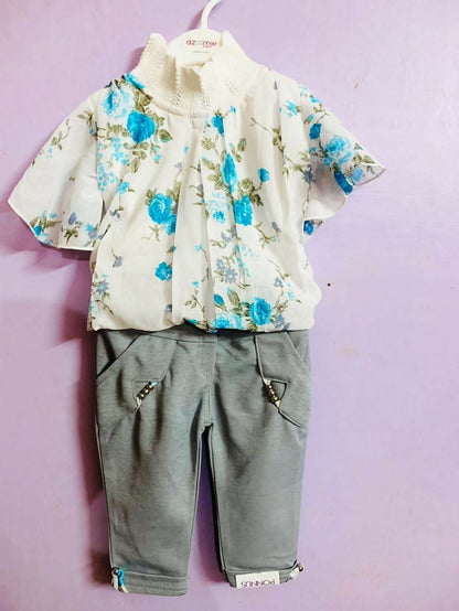 Explore style and comfort with our New Top and Pants set – crafted from soft fabrics and featuring charming designs for everyday wear.