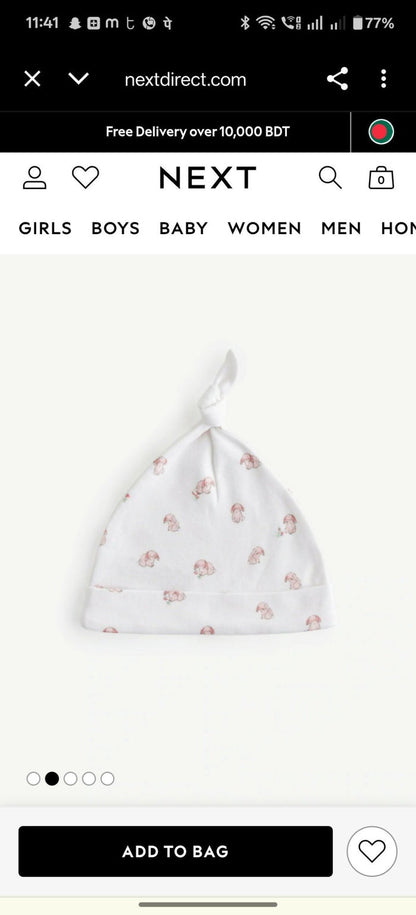 NEXT Baby Caps Set of 3 for Girls