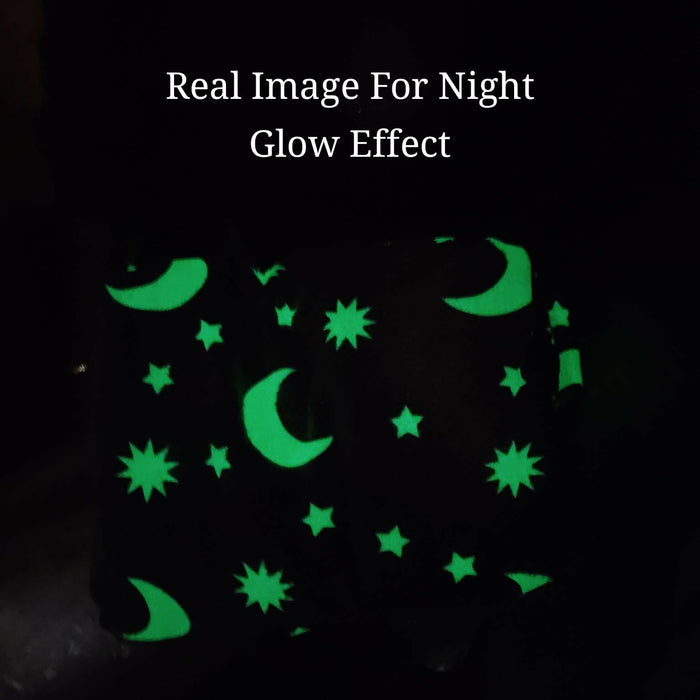 Printed Glow Bedsheet 1+2 King Sized