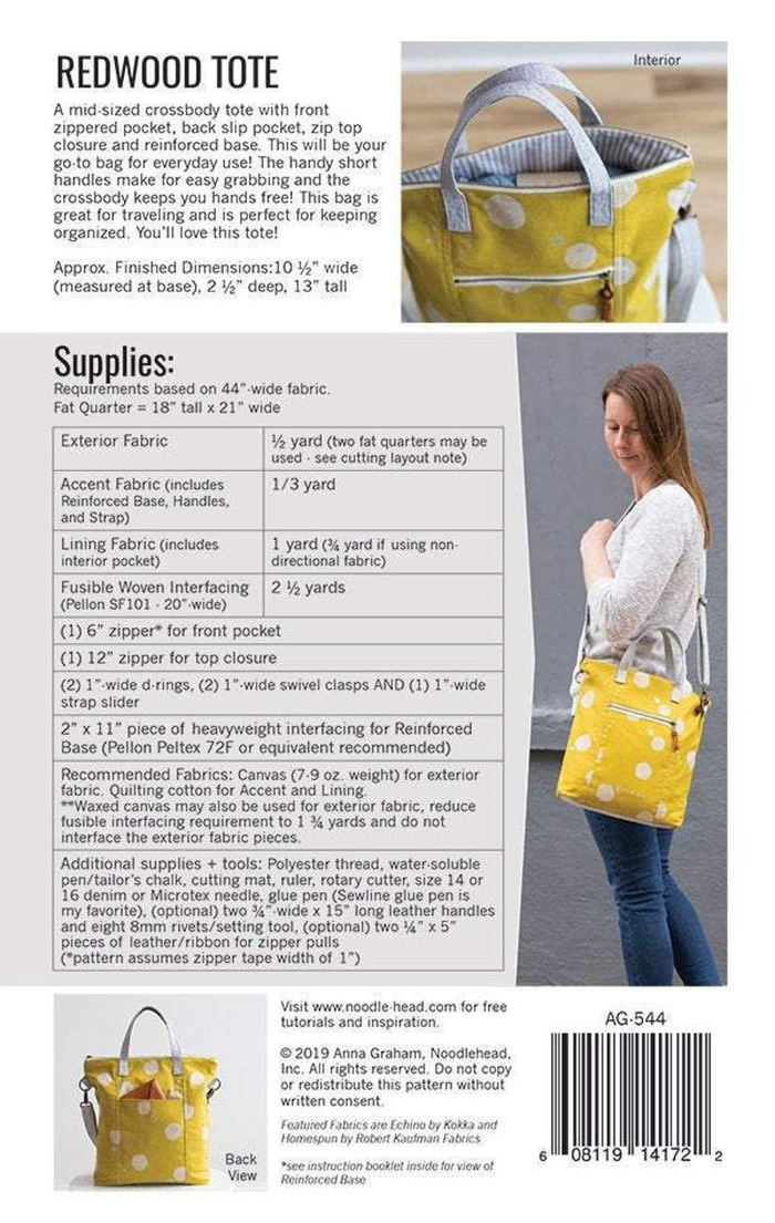 Noodlehead Redwood Tote Pattern