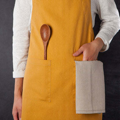 Ochre Stonewash Apron