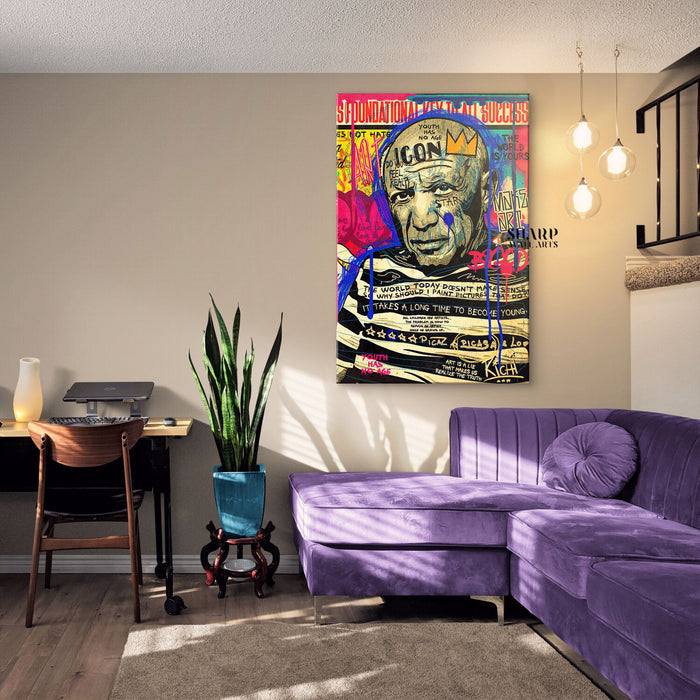 Pablo Picasso Graffiti Canvas Wall Art