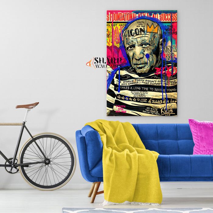 Pablo Picasso Graffiti Canvas Wall Art