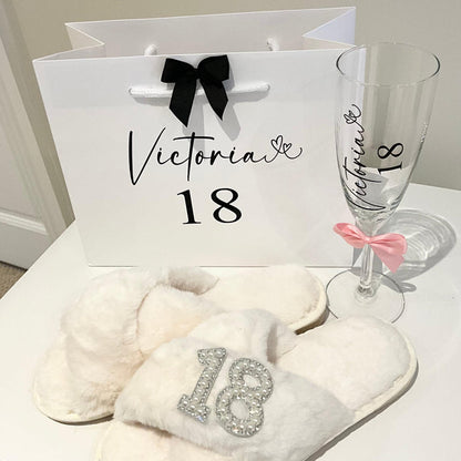 Personalised Cotton Birthday Pyjamas  Custom Name & Age PJs | Soft Birthday Girl Sleepwear Set