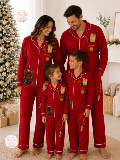 Personalised Family Polar Express Christmas Pyjamas