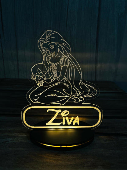 Personalised kids night lamp