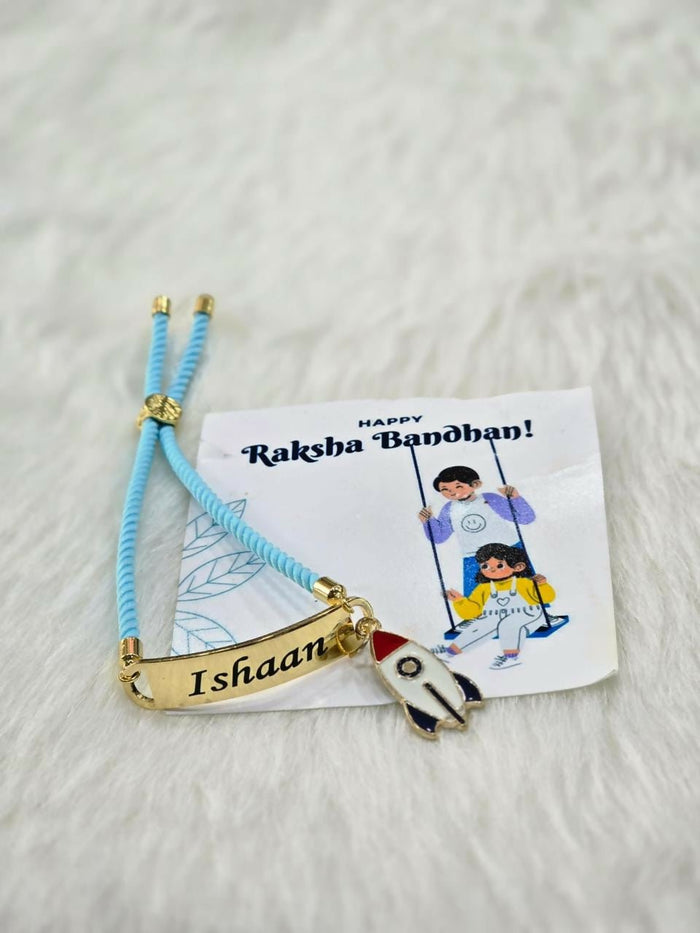 Personalized Bond Band / Rakhi with Charm