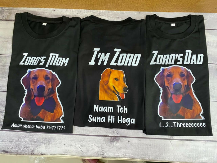 Personalized Photo-Printed Pure Cotton T-Shirt with custom photo printing, soft breathable cotton fabric, comfortable fit, and high-quality print for everyday wear, gifting, and special occasions.