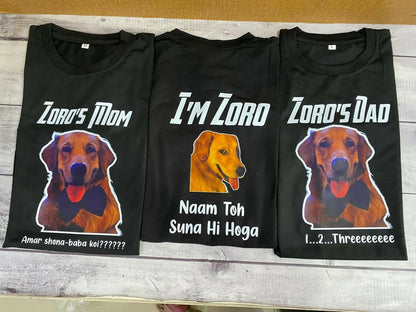 Personalized Photo-Printed Pure Cotton T-Shirt with custom photo printing, soft breathable cotton fabric, comfortable fit, and high-quality print for everyday wear, gifting, and special occasions.
