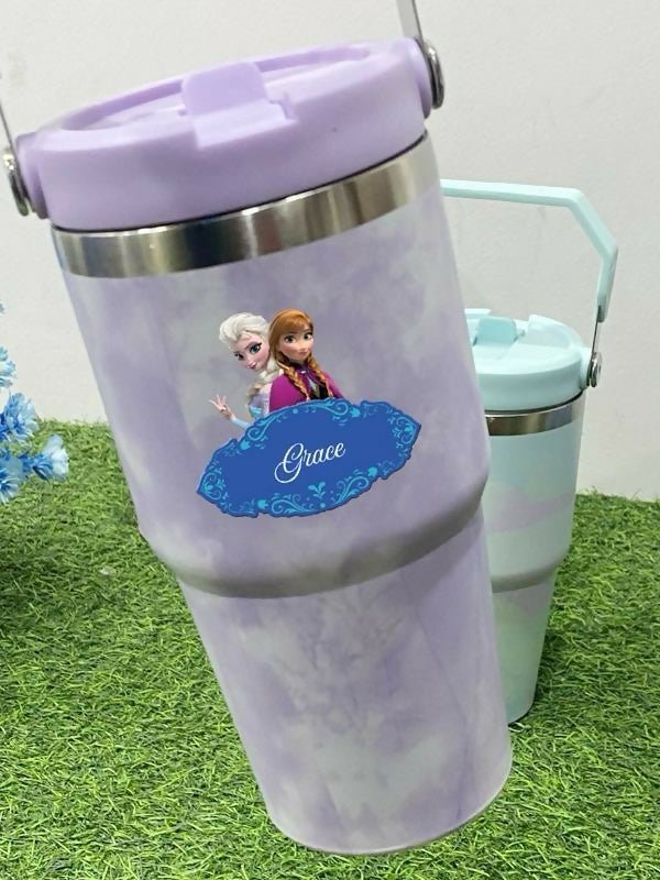 Personalized Texture Print Travel Tumbler – 600ml