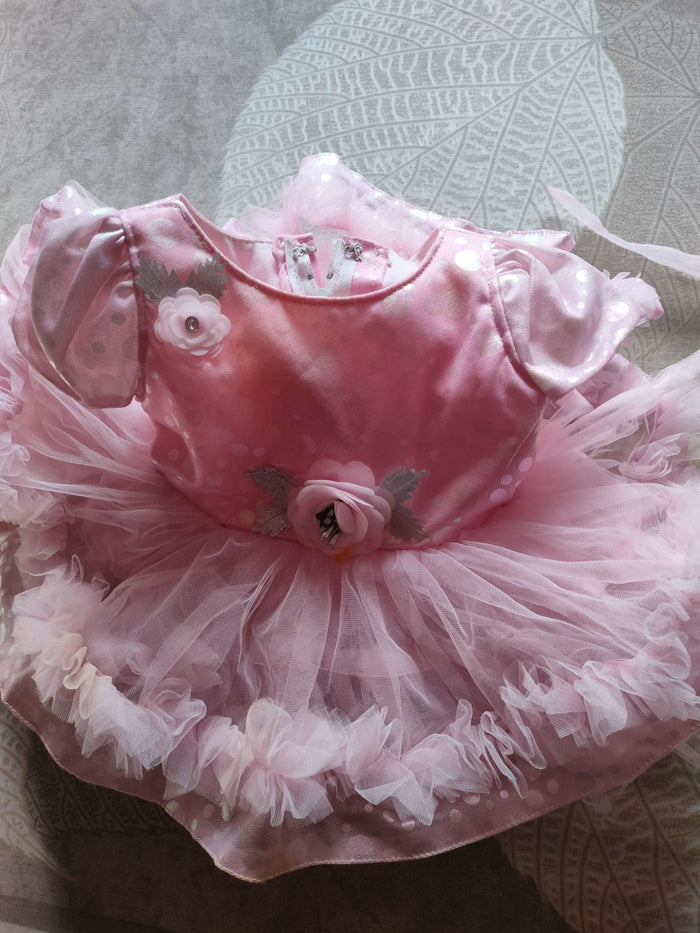 Pink frock for baby girl - PyaraBaby