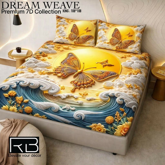 Bedding set with butterfly design