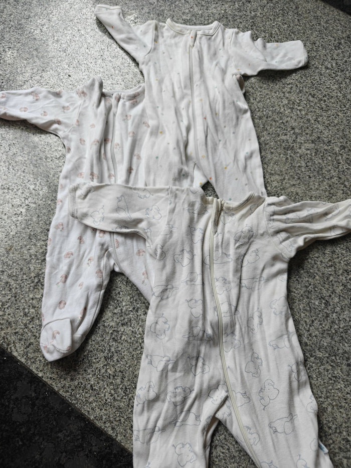 PRETTY PLUM Rompers Set of 3